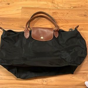 LONGCHAMP large Handheld Tote LePliage BLACK UC
